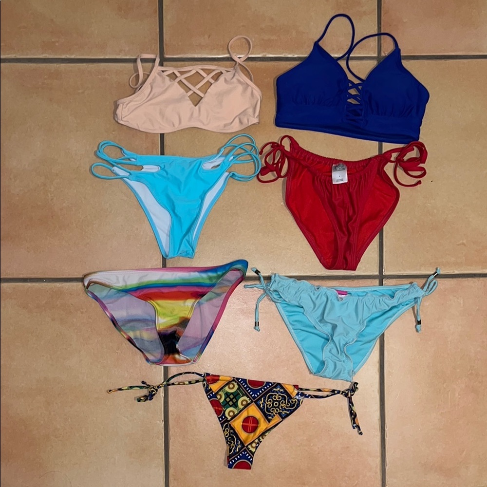 Bundle of Bikini Tops and Bikini Bottoms SIZE SMALL